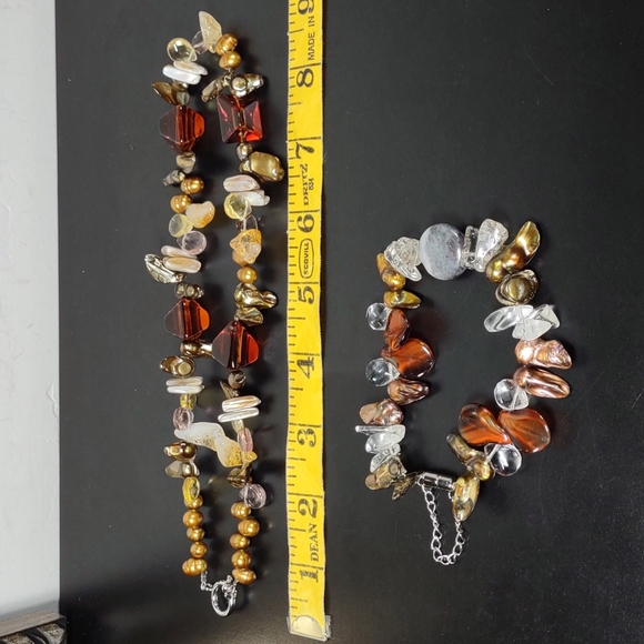 Fun Beaded Necklace and Coordinating Bracelet - Picture 7 of 7